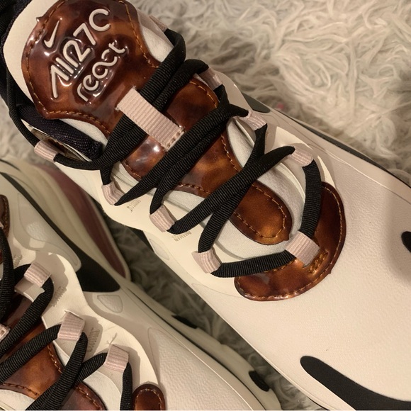 Brand new Nike Air Max 270 React cream and Tortoise Shell sneakers - Picture 3 of 9